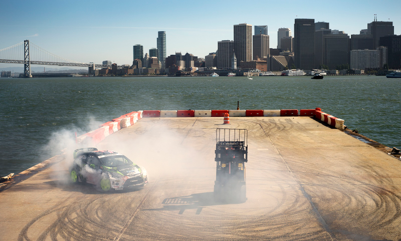 Illustration for article titled Ken Block's San Francisco Adventure: Epic Gymkhana 5 Photo Gallery